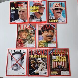 Time Magazines Saddam Hussein Gulf War Iraq Middle East 1990-2003 Politics News